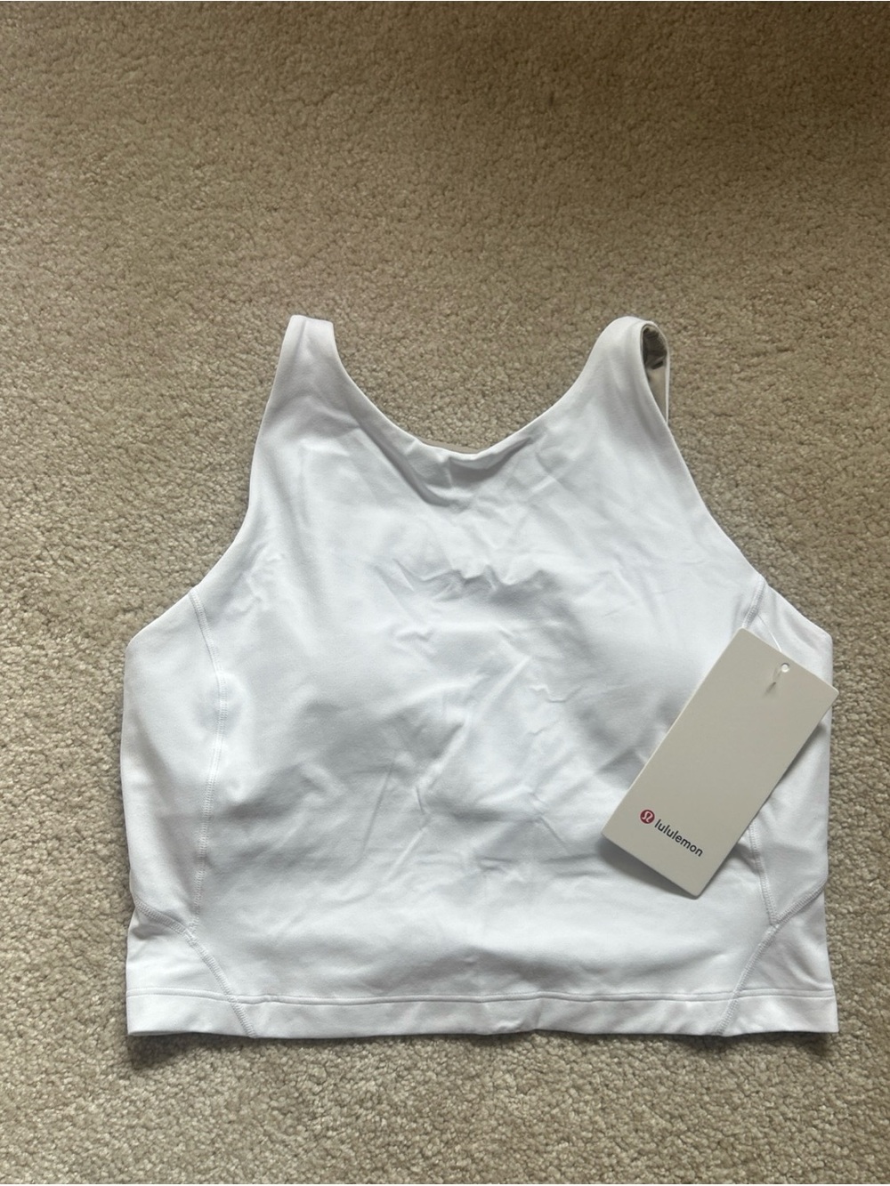2-3 NWT size 10 Lululemon Align Hight Neck Tank white